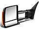 Towing Mirror; Powered; Heated; Amber LED Signal; Black; Left (07-16 Tundra)