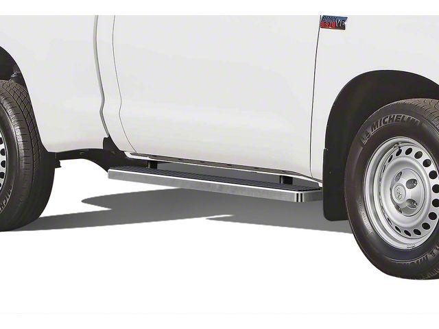 5-Inch iStep Running Boards; Hairline Silver (07-21 Tundra Regular Cab)