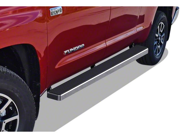 5-Inch iStep Running Boards; Hairline Silver (07-21 Tundra Double Cab)