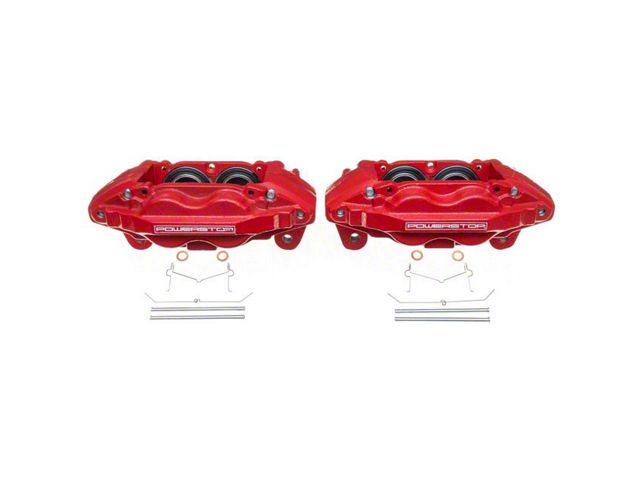 PowerStop Performance Front Brake Calipers; Red (07-15 Tundra)