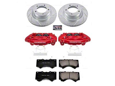 PowerStop Z23 Evolution 5-Lug Brake Rotor, Pad and Caliper Kit; Front (07-Early 15 Tundra)