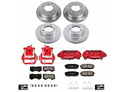 PowerStop Z23 Evolution 5-Lug Brake Rotor, Pad and Caliper Kit; Front and Rear (07-15 Tundra)