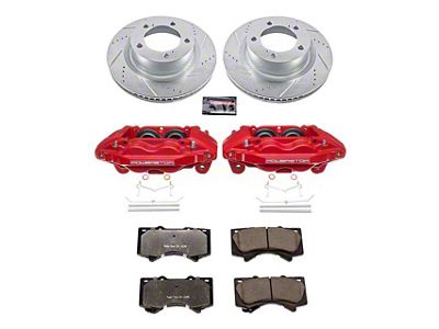 PowerStop Z36 Extreme Truck and Tow 5-Lug Brake Rotor, Pad and Caliper Kit; Front (07-Early 15 Tundra)