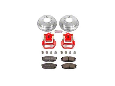 PowerStop Z36 Extreme Truck and Tow 5-Lug Brake Rotor, Pad and Caliper Kit; Rear (07-15 Tundra)