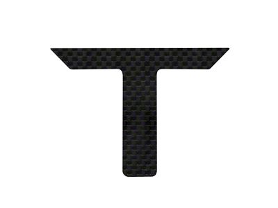 Raised Logo Acrylic Emblem Tailgate Inserts; Carbon Fiber (14-21 Tundra)