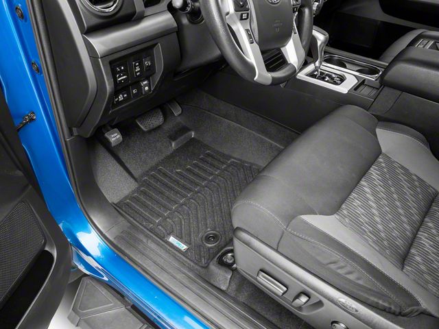 TruShield Precision Molded Front and Rear Floor Liners; Black (14-21 Tundra CrewMax)