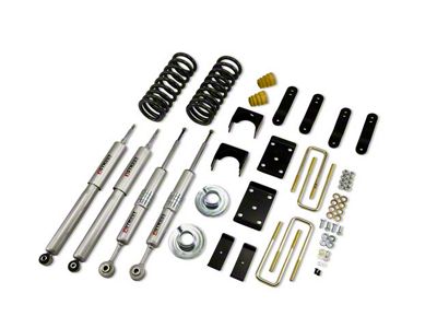 Belltech Lowering Kit with Street Performance Shocks; 2-Inch Front / 4-Inch Rear (07-21 V8 Tundra, Excluding TRD)
