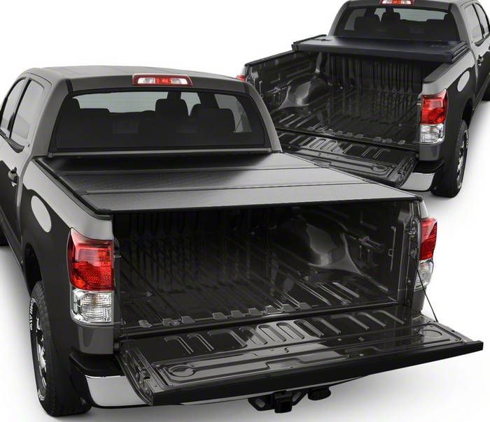 Tundra Hard Tri-Fold Style Tonneau Cover; Black (07-13 Tundra W/ 5.5 ...