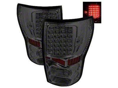 LED Tail Lights; Chrome Housing; Smoked Lens (07-13 Tundra)