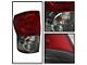 OE Style Tail Light; Chrome Housing; Red Smoked Lens; Driver Side (07-09 Tundra)