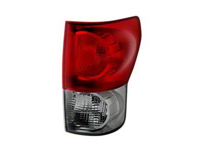 OE Style Tail Light; Chrome Housing; Red Smoked Lens; Passenger Side (07-09 Tundra)