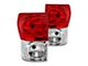 OE Style Tail Lights; Chrome Housing; Red/Clear Lens (07-09 Tundra)