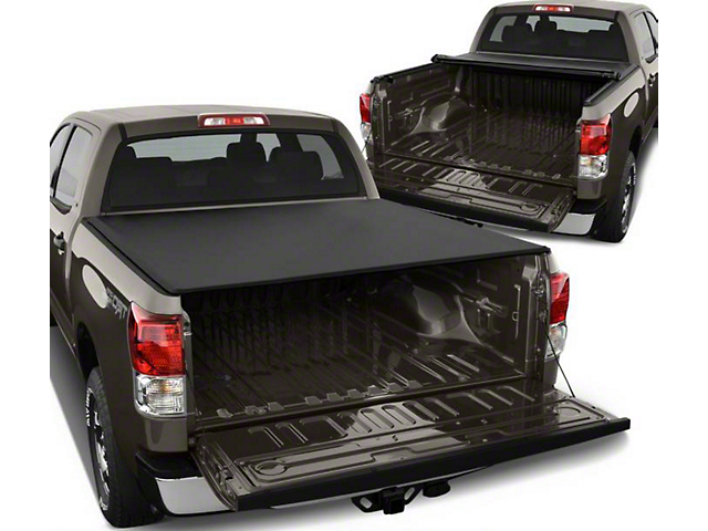 Roll Up Style Tonneau Cover; Black (07-13 Tundra w/ 5-1/2-Foot & 6-1/2-Foot Bed)