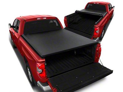 Roll Up Style Tonneau Cover; Black (14-21 Tundra w/ 6-1/2-Foot & 8-Foot Bed)