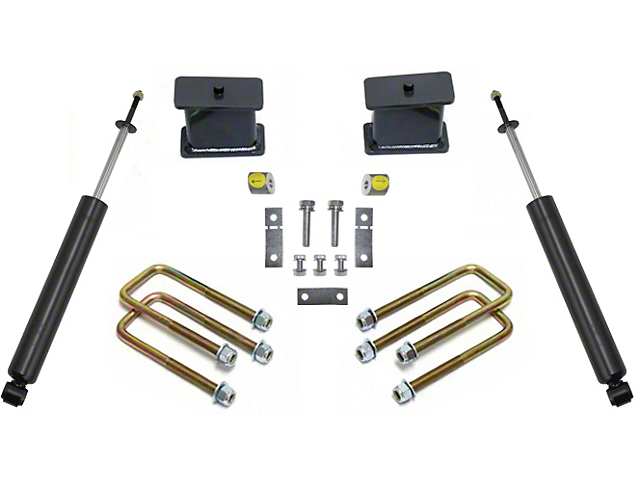 Max Trac 2.50-Inch Front / 4-Inch Rear Suspension Lift Kit with Shocks (07-21 2WD Tundra)