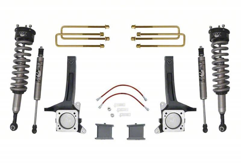 Max Trac 6-Inch Front / 4-Inch Suspension Lift Kit with Fox Shocks (07-21 2WD Tundra)