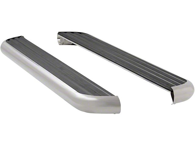 MegaStep 6.50-Inch Running Boards; Polished Stainless (07-21 Tundra Double Cab)