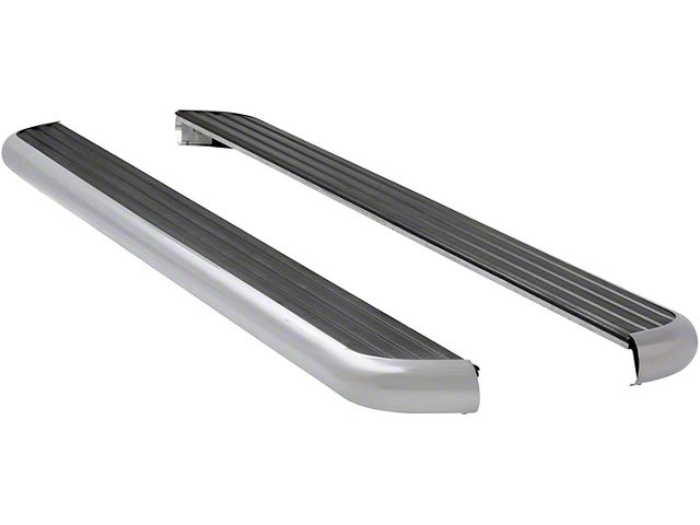 MegaStep 6.50-Inch Wheel-to-Wheel Running Boards; Polished Stainless (07-21 Tundra Double Cab w/ 8-Foot Bed)