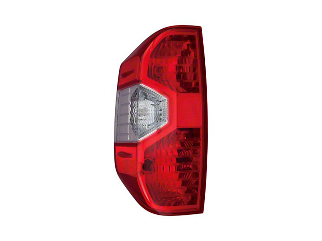 Toyota Factory Replacement Tail Light; Chrome Housing; Red/Clear Lens; Driver Side (14-21 Tundra)