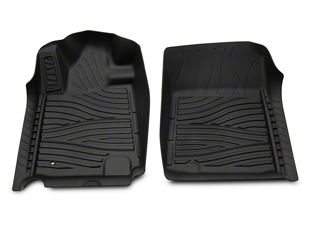 RedRock Molded Front and Rear Floor Liners; Black (07-13 Tundra CrewMax)