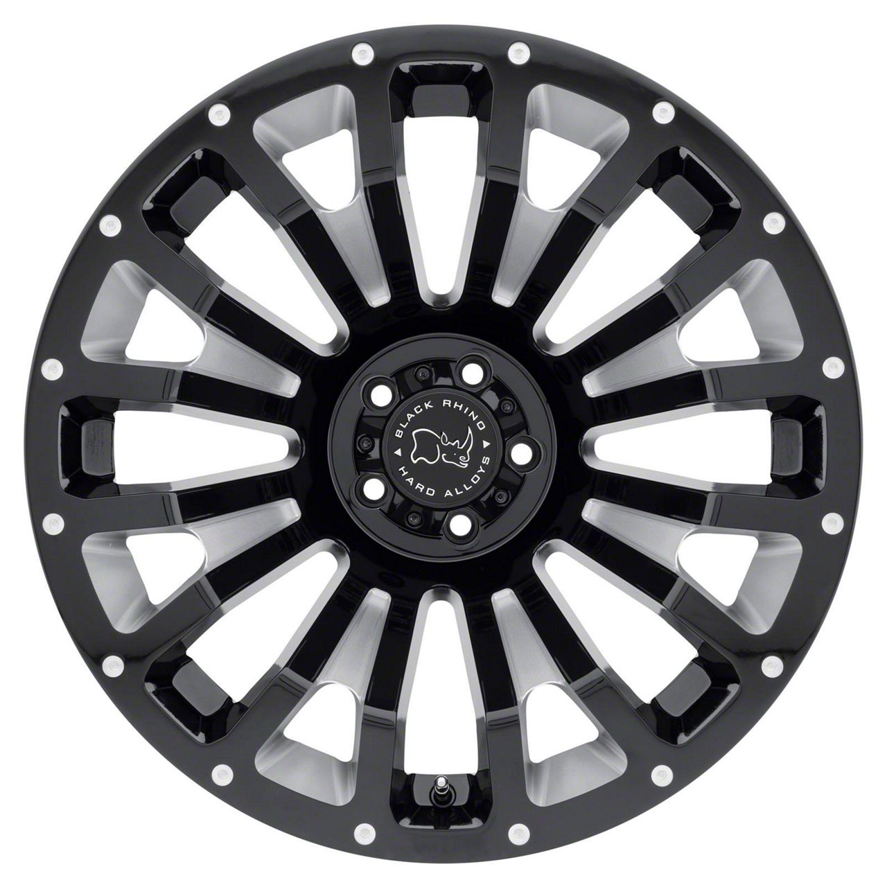 Black Rhino Tundra Pinatubo Gloss Black Milled 5-Lug Wheel; 18x9.5; 6mm ...