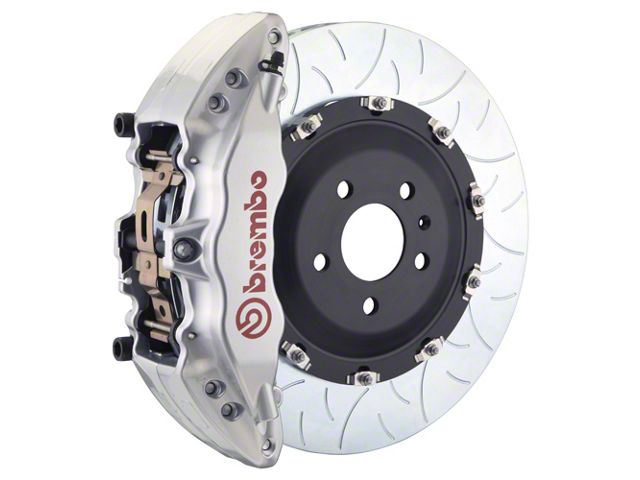 Brembo GT Series 6-Piston Front Big Brake Kit with 15-Inch 2-Piece Type 3 Slotted Rotors; Silver Calipers (07-16 Tundra)