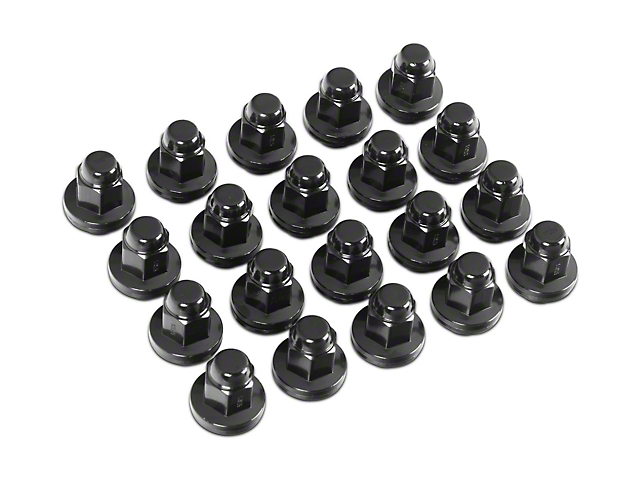 Black Factory Style Lug Nut Kit; 14mm x 1.5; Set of 20 (07-21 Tundra)