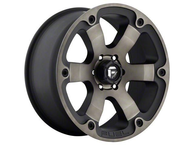 Fuel Wheels Beast Matte Black Double Dark Tint 5-Lug Wheel; 20x9; 1mm Offset (14-21 Tundra)