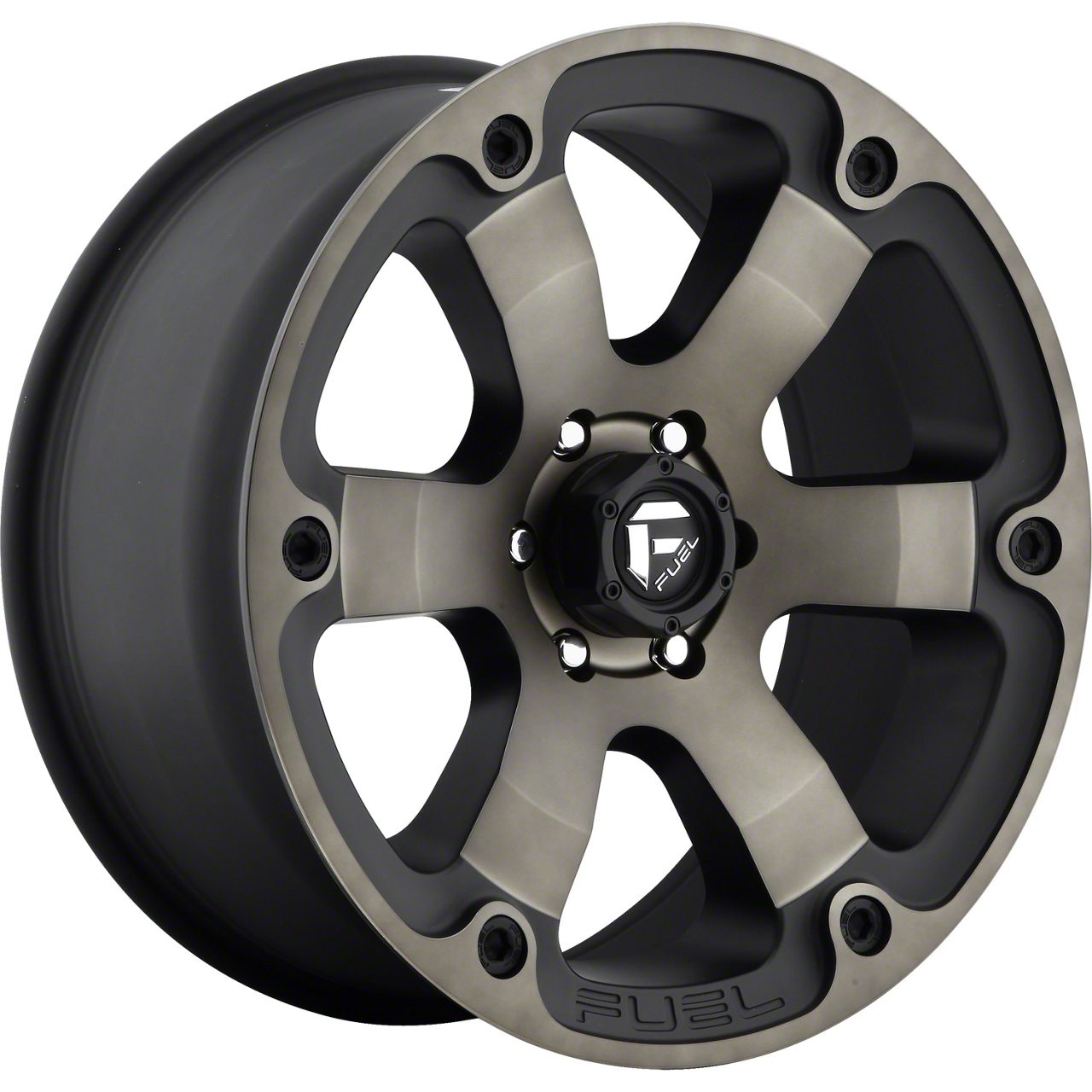 Fuel Wheels Tundra Beast Matte Black Double Dark Tint 5Lug Wheel; 20x9