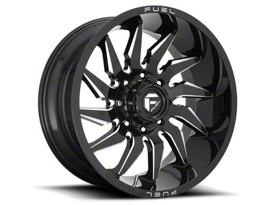Fuel Wheels Saber Gloss Black Milled 5-Lug Wheel; 20x9; 20mm Offset (07-13 Tundra)