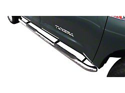 3-Inch Round Side Step Bars; Stainless Steel (07-21 Tundra CrewMax)
