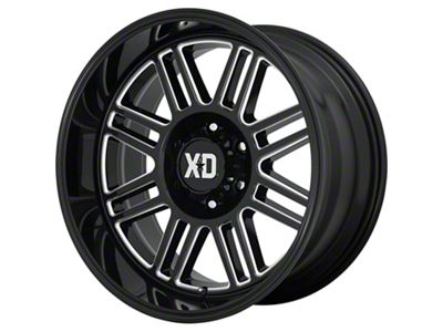 XD Cage Gloss Black Milled 5-Lug Wheel; 20x9; 18mm Offset (07-13 Tundra)