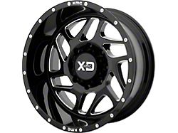 XD Fury Gloss Black Milled 5-Lug Wheel; 20x9; 18mm Offset (14-21 Tundra)