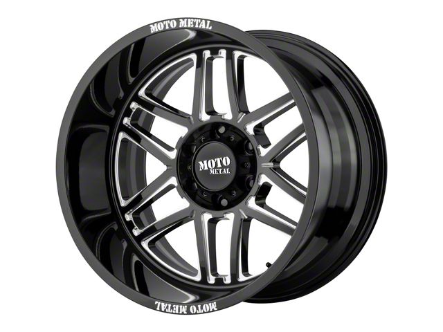 Moto Metal MO992 Folsom Gloss Black Milled 5-Lug Wheel; 20x9; 18mm Offset (07-13 Tundra)