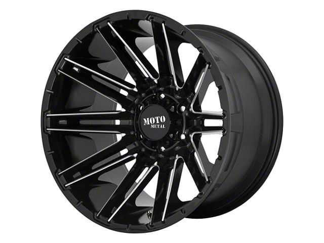 Moto Metal MO998 Kraken Gloss Black Milled 5-Lug Wheel; 20x9; 0mm Offset (07-13 Tundra)