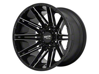 Moto Metal MO998 Kraken Gloss Black Milled 5-Lug Wheel; 20x9; 0mm Offset (14-21 Tundra)