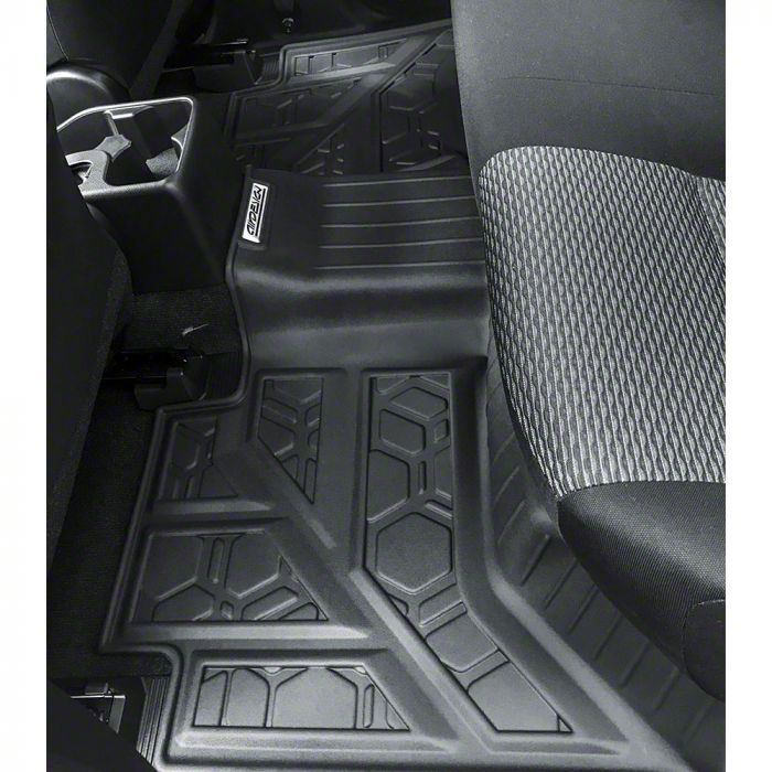 Air Design Tundra Soft Touch Front and Rear Floor Liners; Black TO01A16