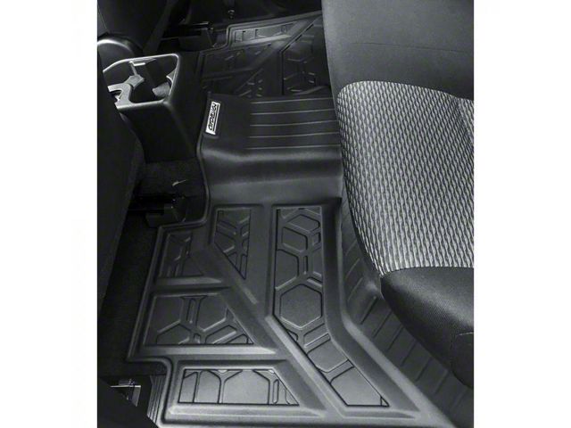 Air Design Soft Touch Front and Rear Floor Liners; Black (14-21 Tundra CrewMax)