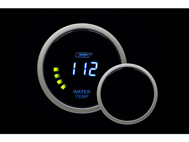 Prosport 52mm Digital Series Water Temperature Gauge; Blue LCD Display (Universal; Some Adaptation May Be Required)
