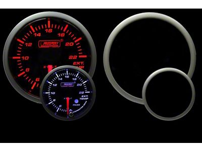 Prosport 60mm Premium Series Exhaust Gas Temperature Premium Boost Gauge; Amber/White (Universal; Some Adaptation May Be Required)