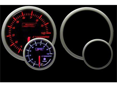 Prosport 60mm Premium Series Tachometer; Electrical; Amber/White (Universal; Some Adaptation May Be Required)