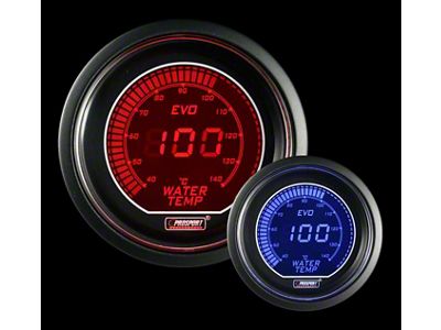 Prosport 52mm EVO Metric Series Celsius Water Temperature Gauge; Electrical; Blue/Red (Universal; Some Adaptation May Be Required)