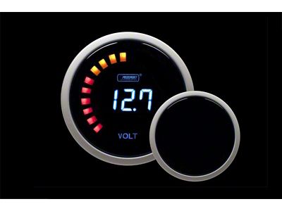 Prosport 52mm Digital Volt Gauge; Electrical; Blue (Universal; Some Adaptation May Be Required)