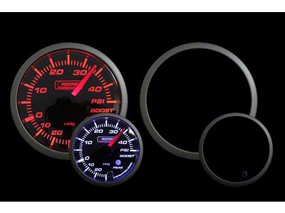 Prosport 52mm Premium Series Boost Gauge; Electrical; 45 PSI; Amber/White (Universal; Some Adaptation May Be Required)