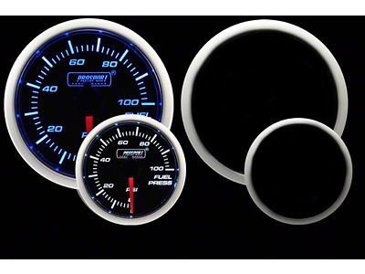 Prosport 52mm Performance Series Fuel Pressure Gauge; Electrical; Blue/White (Universal; Some Adaptation May Be Required)