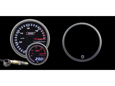 Prosport 60mm JDM Series Dual Display Wideband Air Fuel Ratio Gauge with Bosch Sensor; Electrical; Amber/White (Universal; Some Adaptation May Be Required)