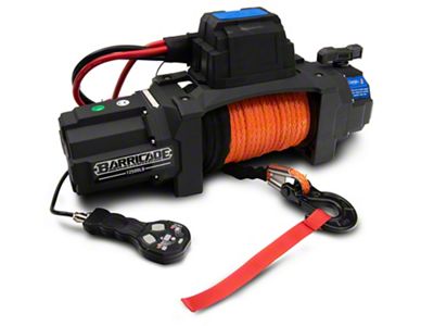 Barricade 12,500 lb. HD Winch with Synthetic Rope and Wireless Control (Universal; Some Adaptation May Be Required)