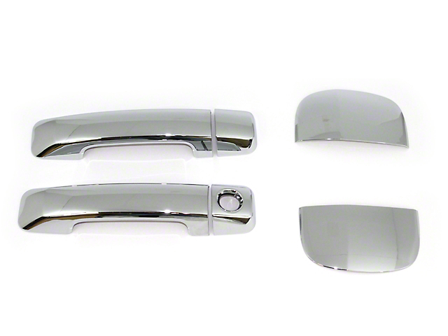Door Handle Covers; Chrome (07-18 Tundra Double Cab)
