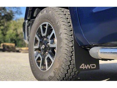 Mud Flaps with Quicksand 4x4 Logo; Front (14-21 Tundra)