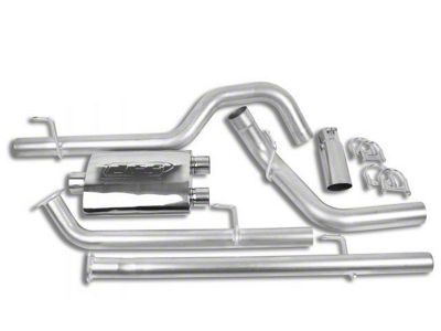 CGS Motorsports Stainless Single Exhaust System with Black Tip; Side Exit (07-13 5.7L Tundra)